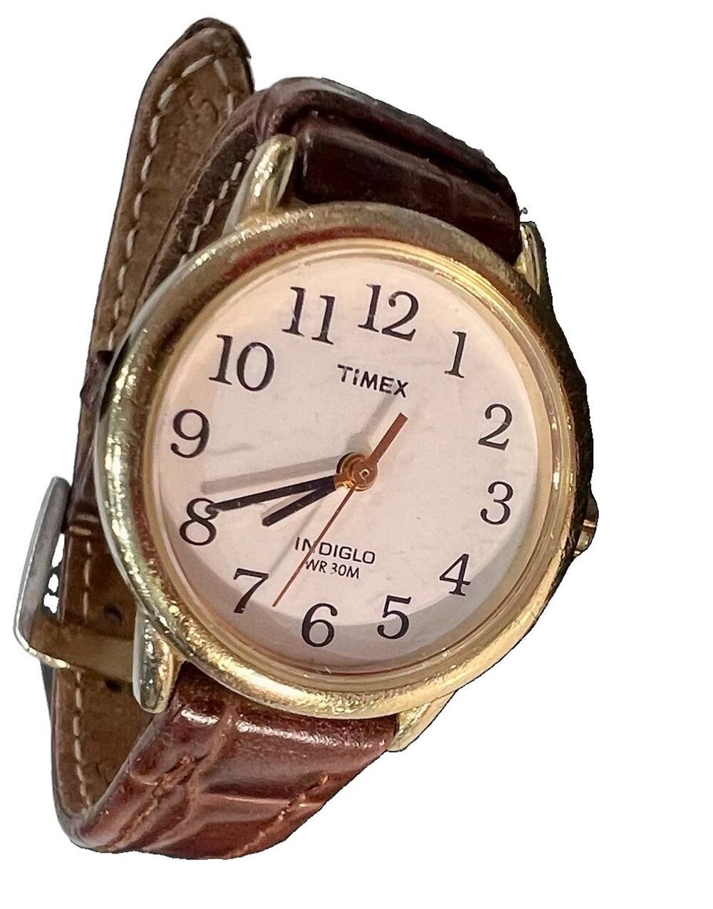 Vintage TIMEX Indiglo WR 30m Date Women's Watch New Battery